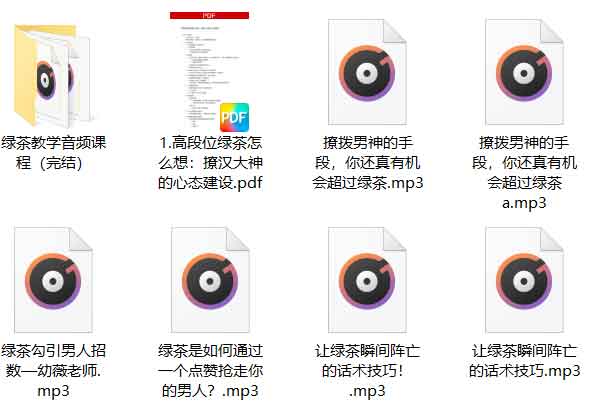 2022版女生撩汉教程《绿茶成长术》音频课程插图