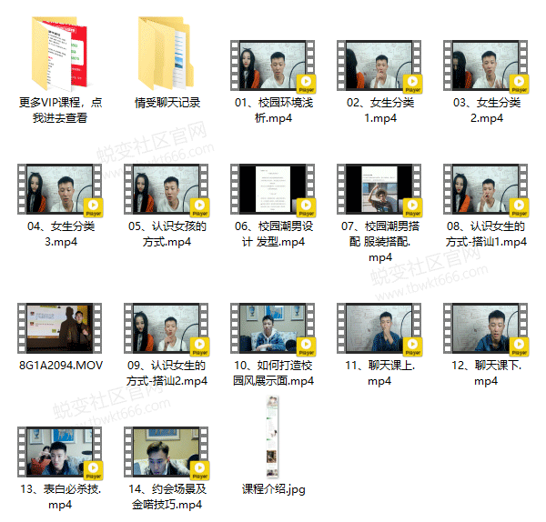 情受《校园把妹课》视频课程插图1