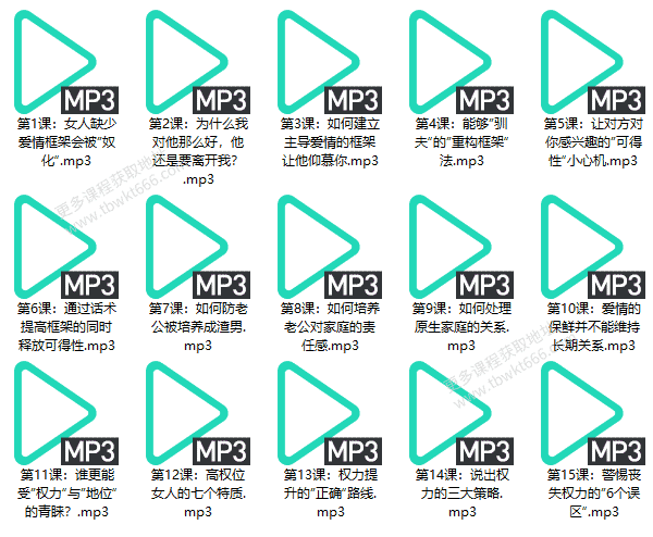 牛排《征服男人的御夫心法》音频课程插图